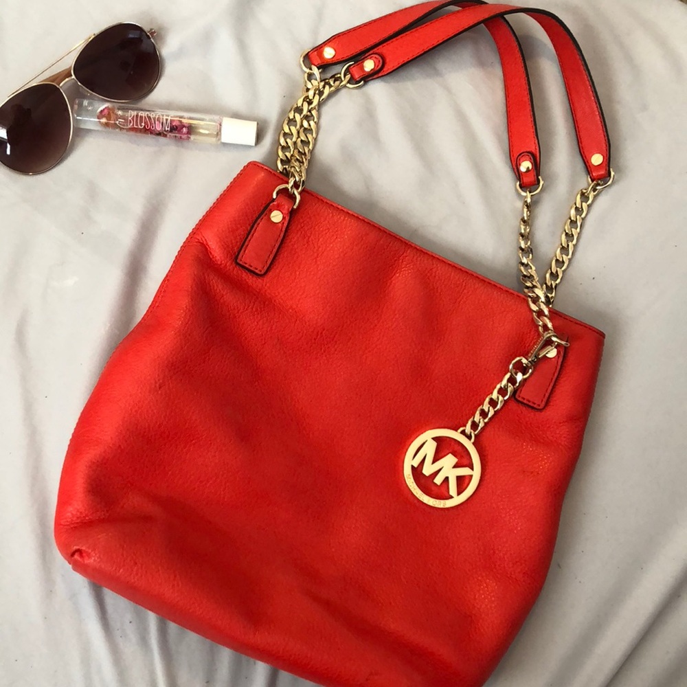 Tangerine Michael Kors Handbag